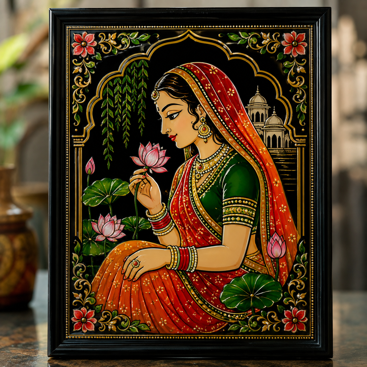 Reverse Glass Painting